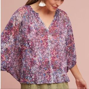 Anthropologie Weston Sheer Josephine Top